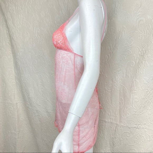 Victoria’s Secret Sheer Lace Up Back Sexy Slip - Picture 9 of 14